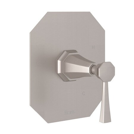 Rohl Deco 1/2 Pressure Balance Trim Without Diverter U.5107LS-STN